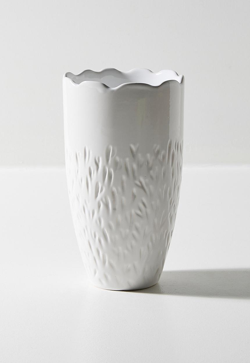 Urchin Art - Bullet Vase - White