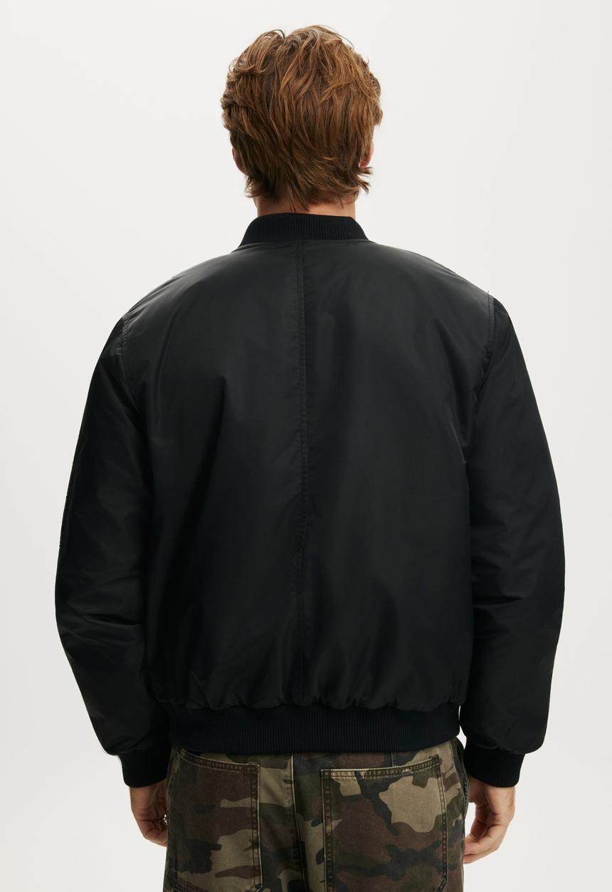 Cotton On - Classic Bomber Jacket - Black