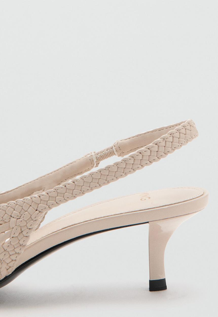 MANGO - Mot closed toe slingback - light beige