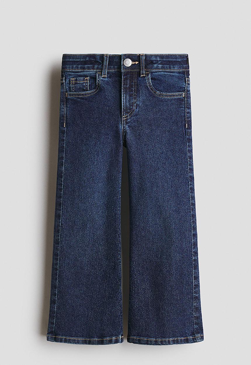 H&M - Superstretch wide leg jeans - dark denim blue