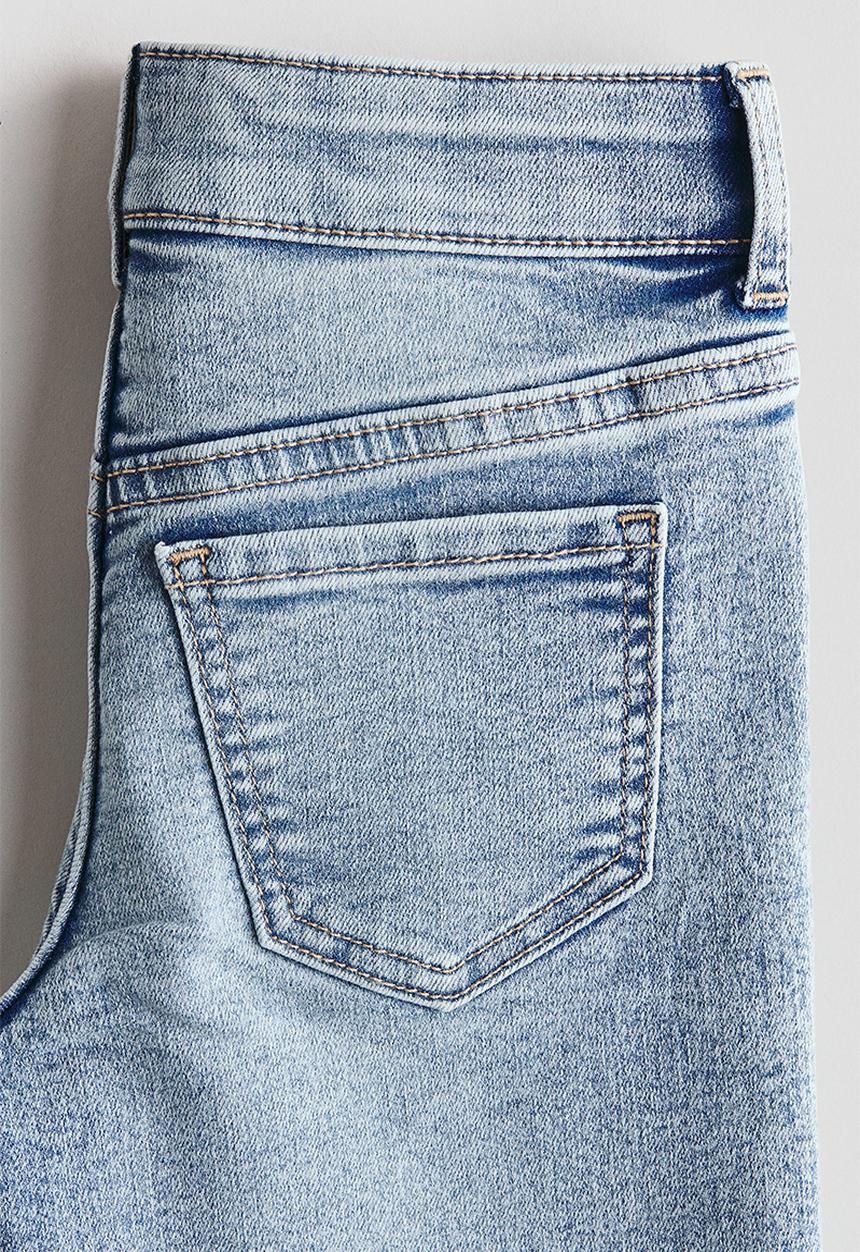 H&M - Superstretch wide leg jeans - light denim blue