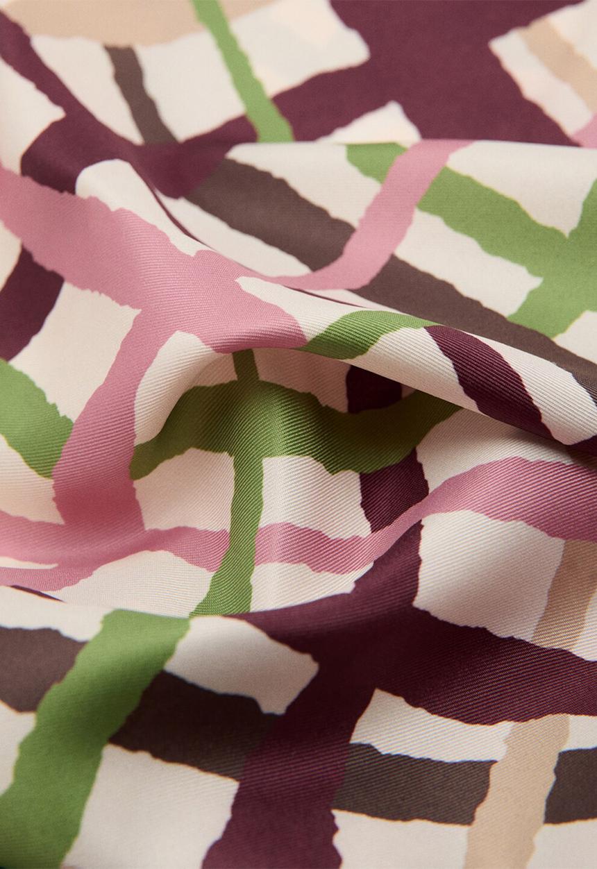 MANGO - Malia Kerchief - Dark Red