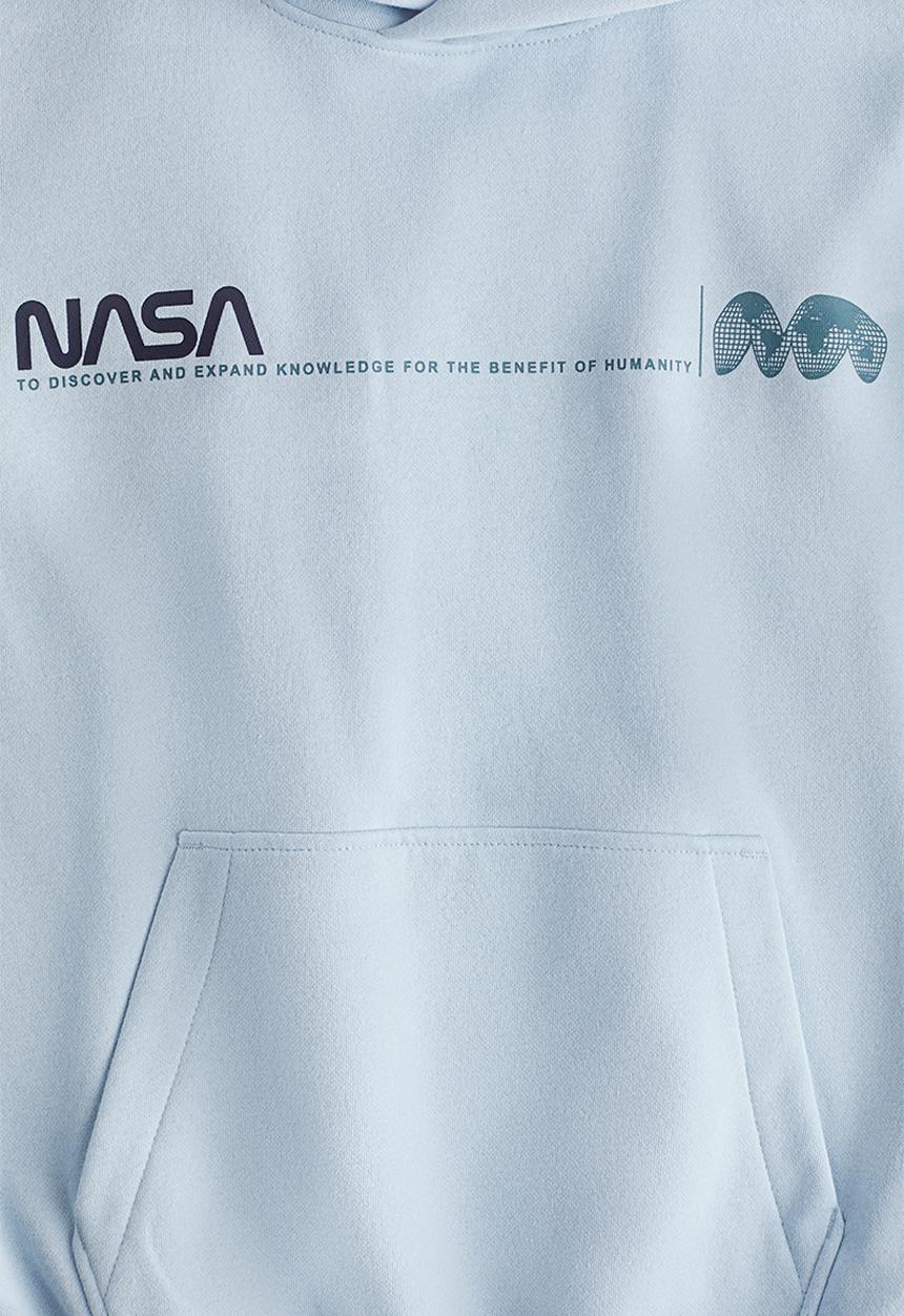H&M - Hoodie - light blue/nasa