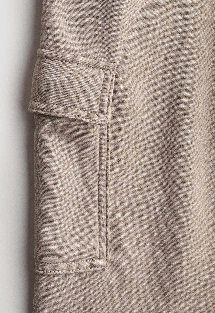H&M - Cargo joggers - light brown marl