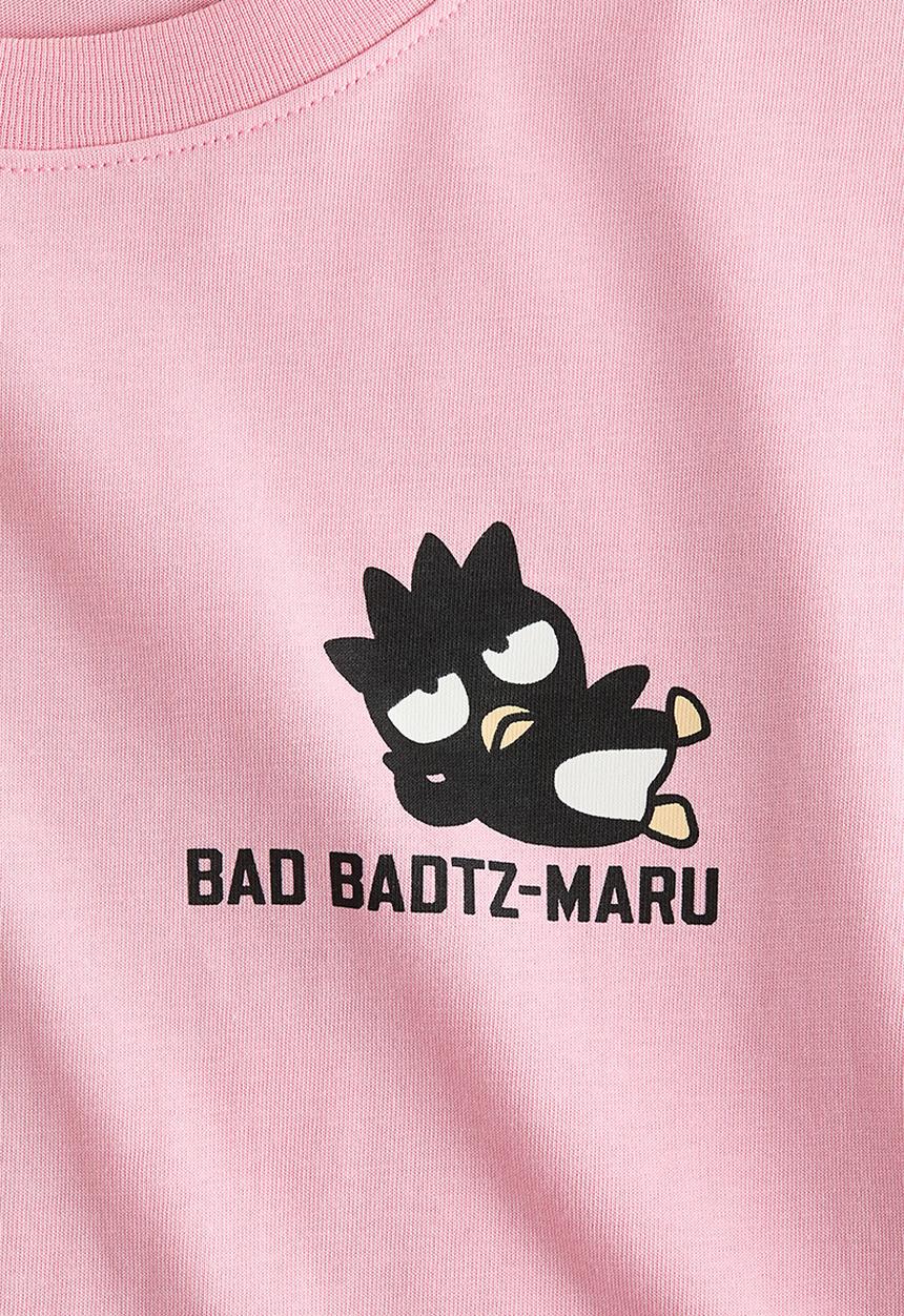 H&M - Printed cotton T-shirt - pink/badtz-maru