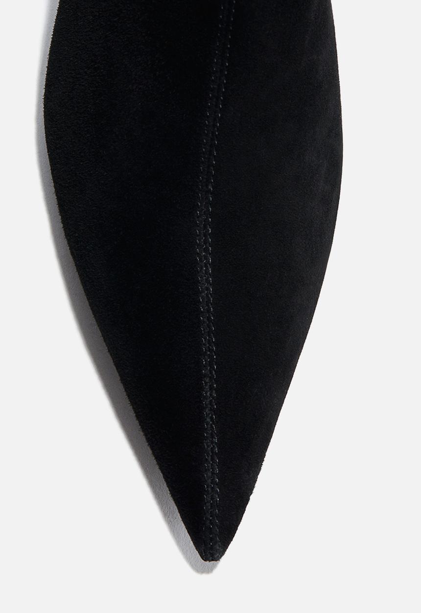 H&M - Leather sock boots - black