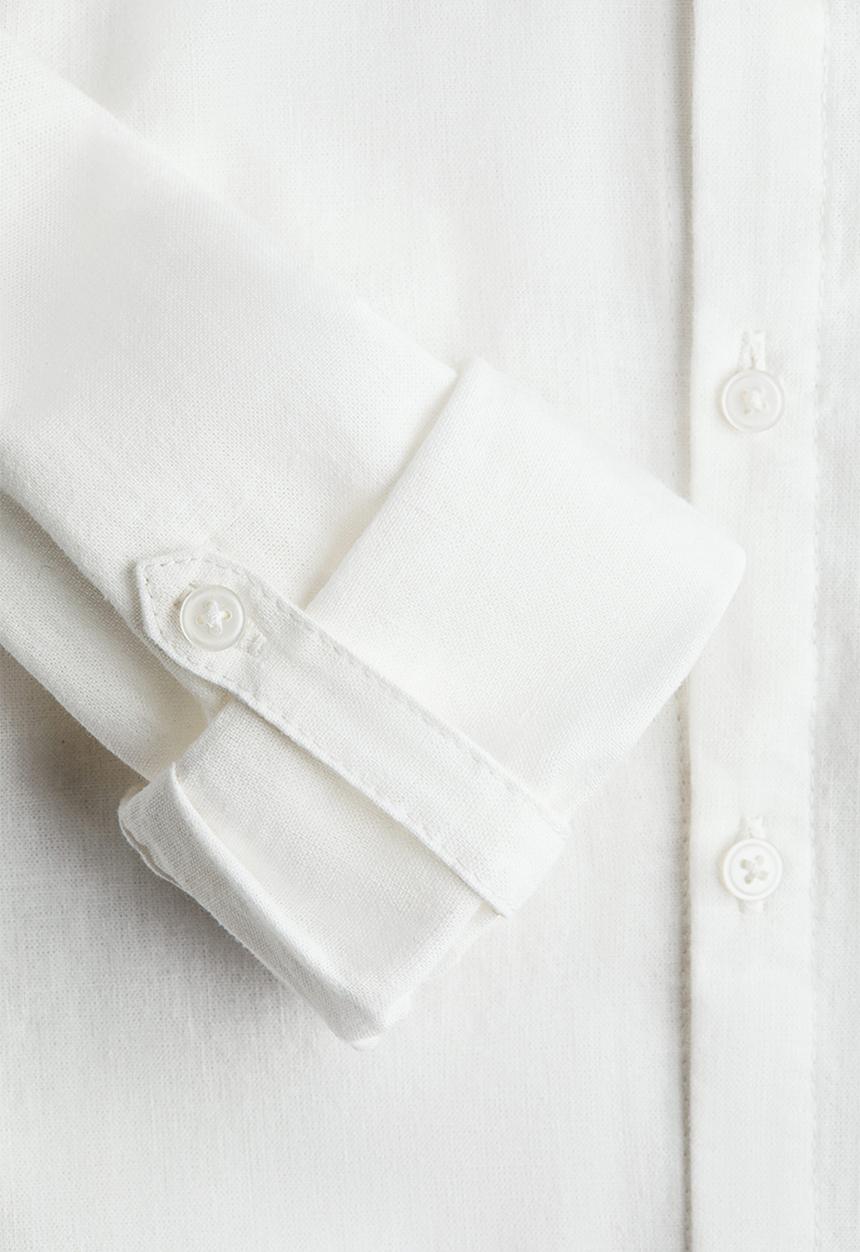 H&M - Linen blend shirt - white