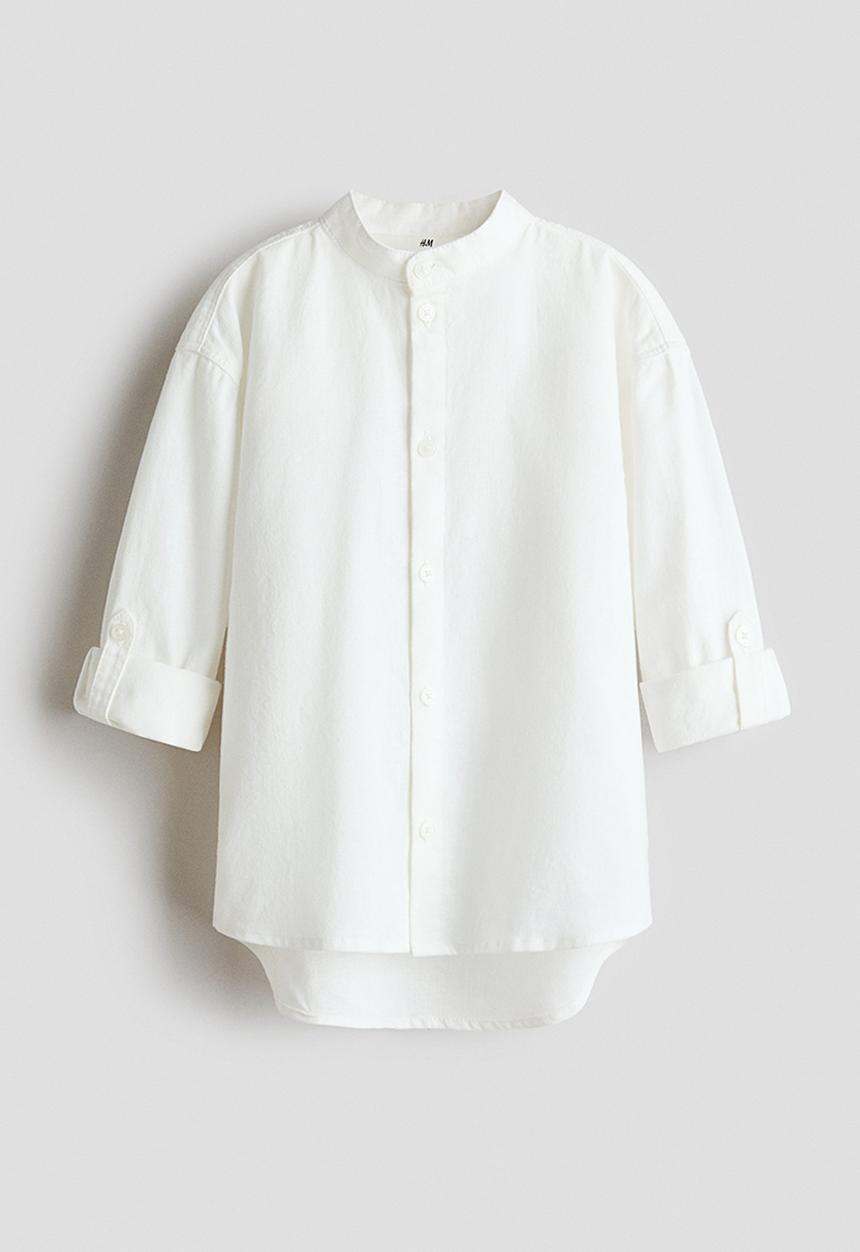 H&M - Linen blend shirt - white