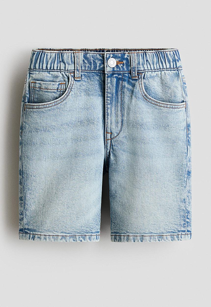H&M - Relaxed fit denim shorts - light denim blue