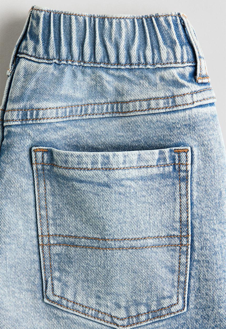 H&M - Relaxed fit denim shorts - light denim blue