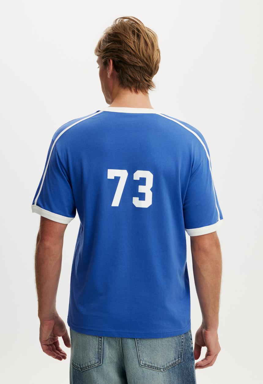 Cotton On - Everyday Fit Graphic T-Shirt - Royal Blue / Italia 73