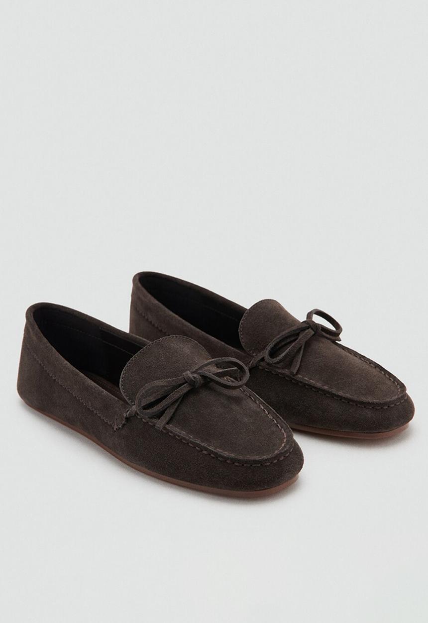 MANGO - Golo boat shoe - dark brown