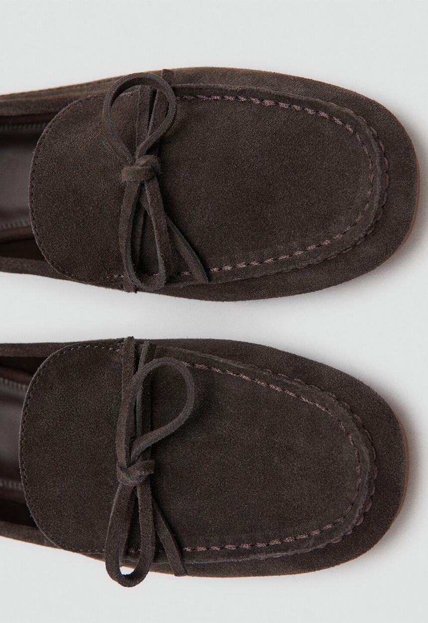 MANGO - Golo boat shoe - dark brown