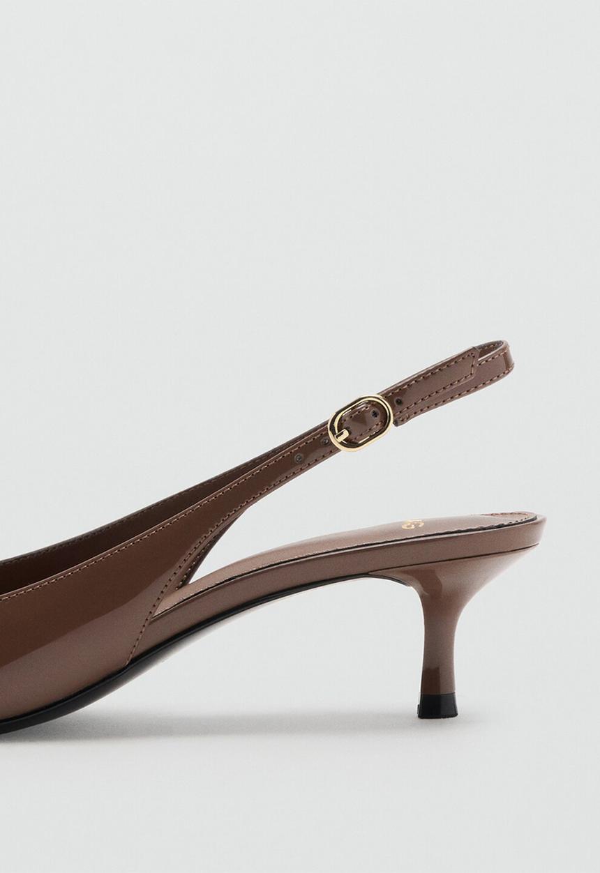 MANGO - Mona slingback heel - dark brown