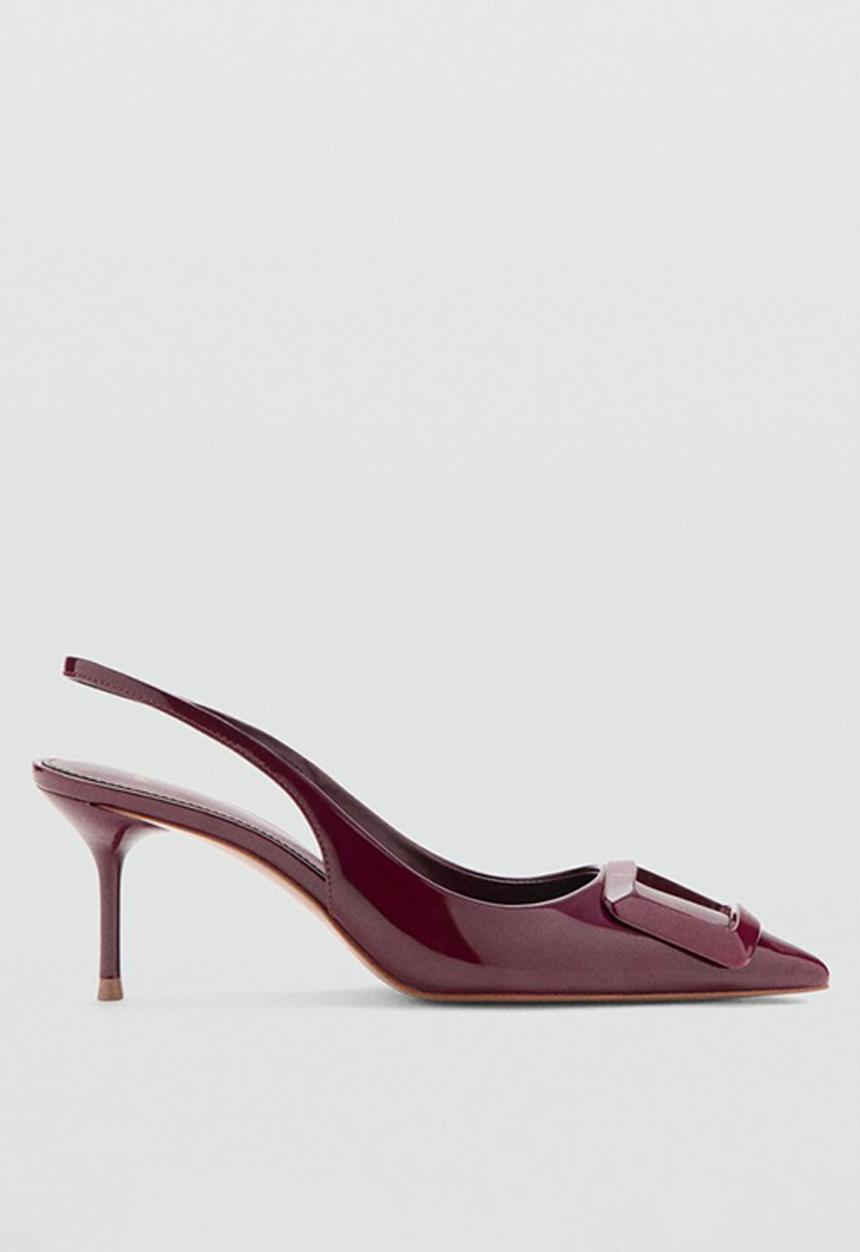 MANGO - Princess heel - dark red