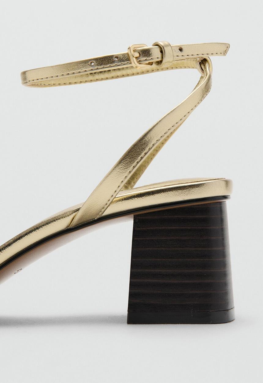 MANGO - Ray ankle strap - gold
