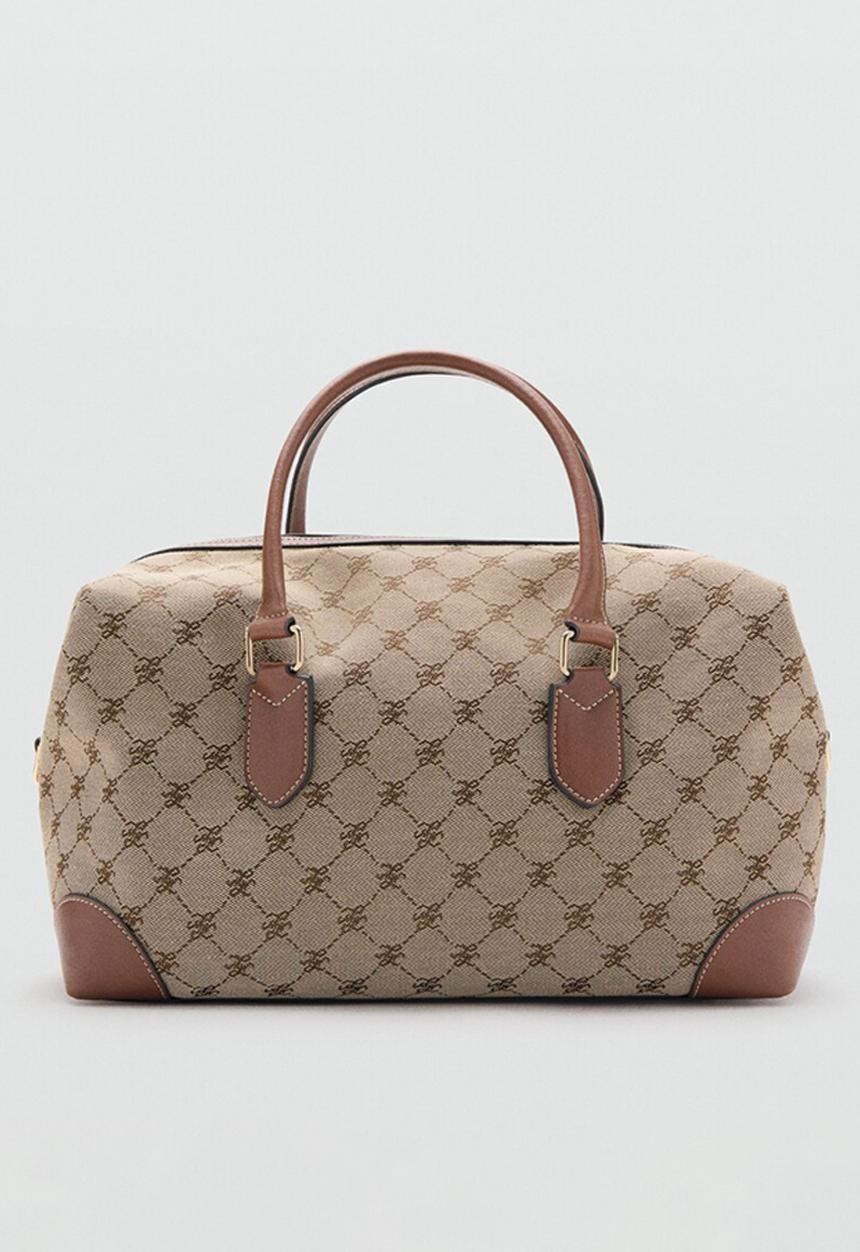 MANGO - Deniz bowling bag - brown