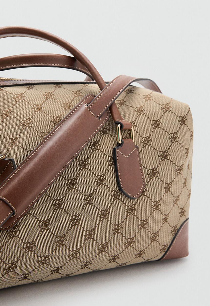 MANGO - Deniz bowling bag - brown