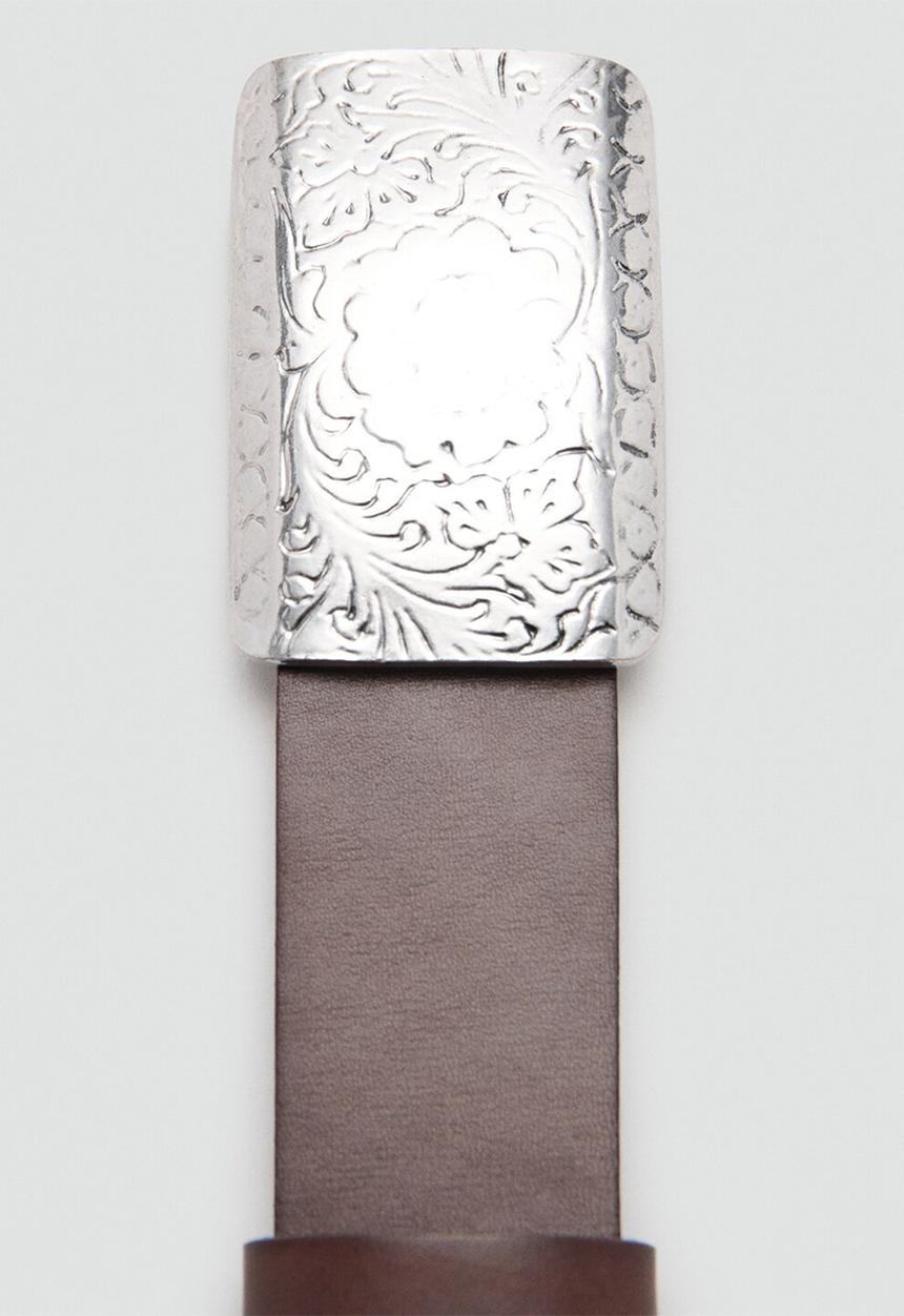 MANGO - Mere Belt - Dark Brown