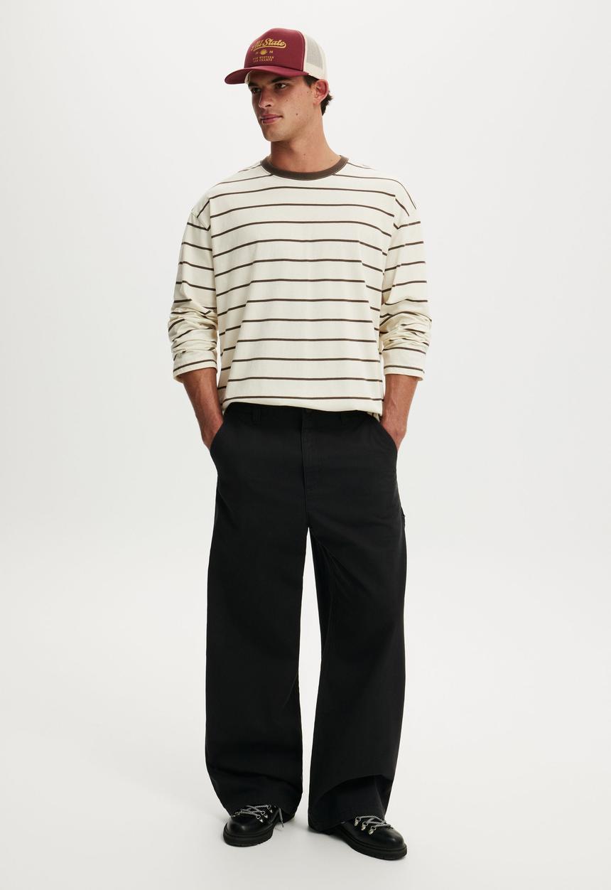 Cotton On - Super Baggy Worker Pant - Onyx