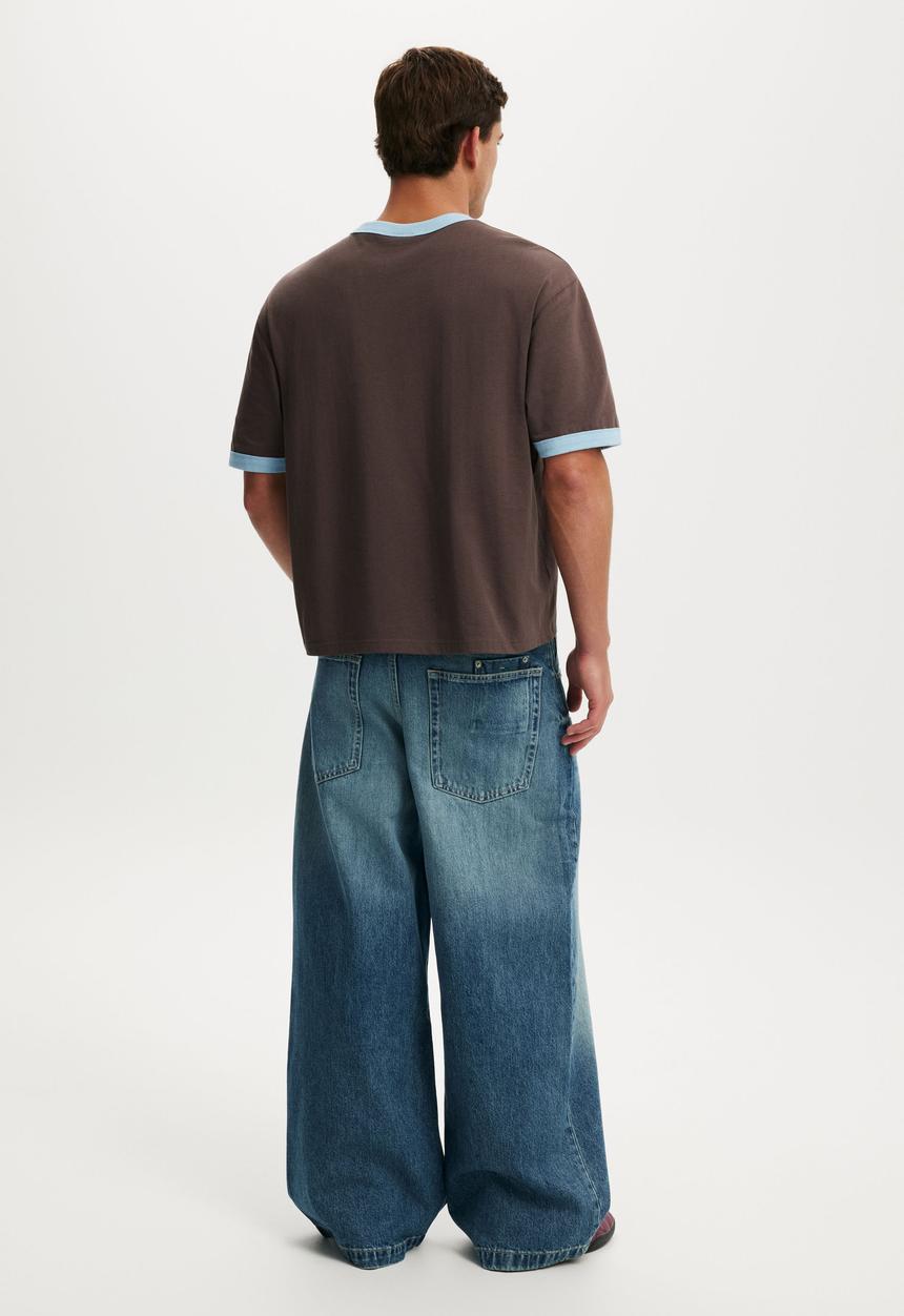 Cotton On - Y2K Super Baggy Jean - Radio Blue