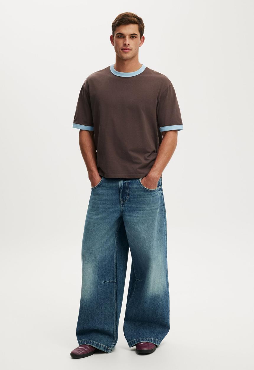 Cotton On - Y2K Super Baggy Jean - Radio Blue