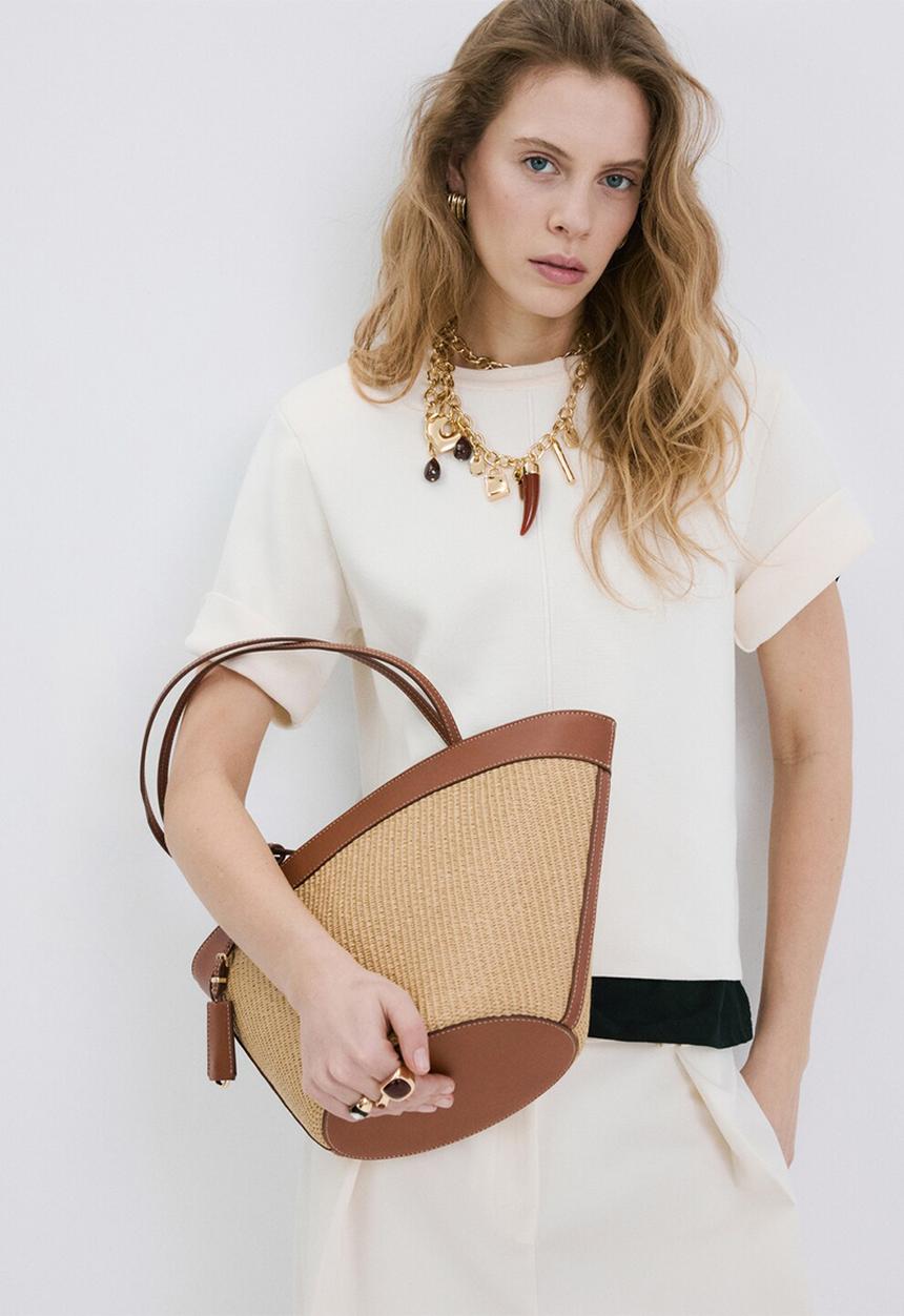 MANGO - Bilama Shoulder Bag - Brown
