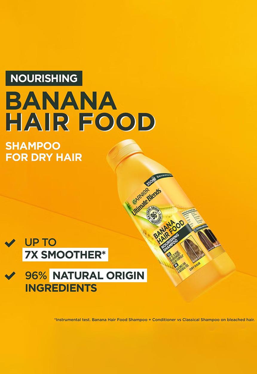 Garnier - Garnier Ultimate Blends Banana Shampoo - 350ml