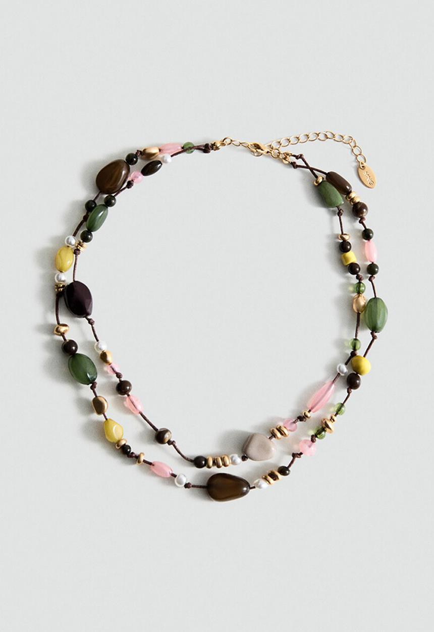 MANGO - Mireia Necklace - Light Green