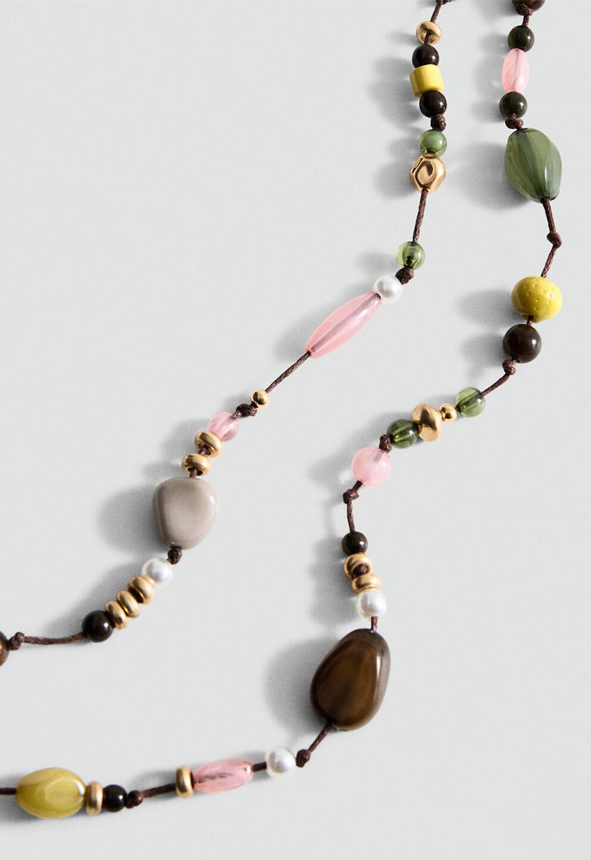 MANGO - Mireia Necklace - Light Green
