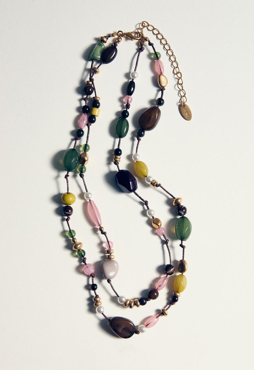 MANGO - Mireia Necklace - Light Green