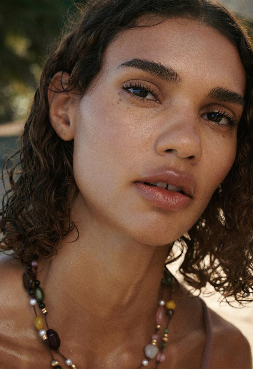 MANGO - Mireia Necklace - Light Green