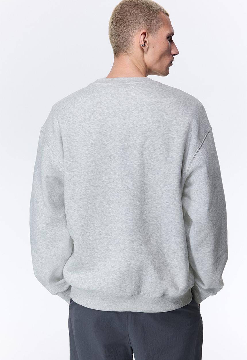 H&M - Loose fit sweatshirt - grey marl/snoopy