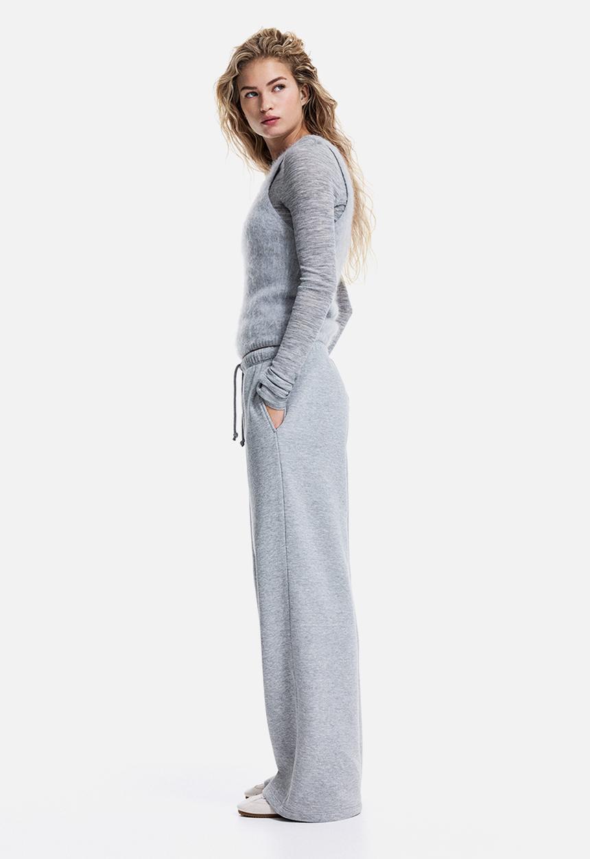 H&M - Wide joggers - grey marl