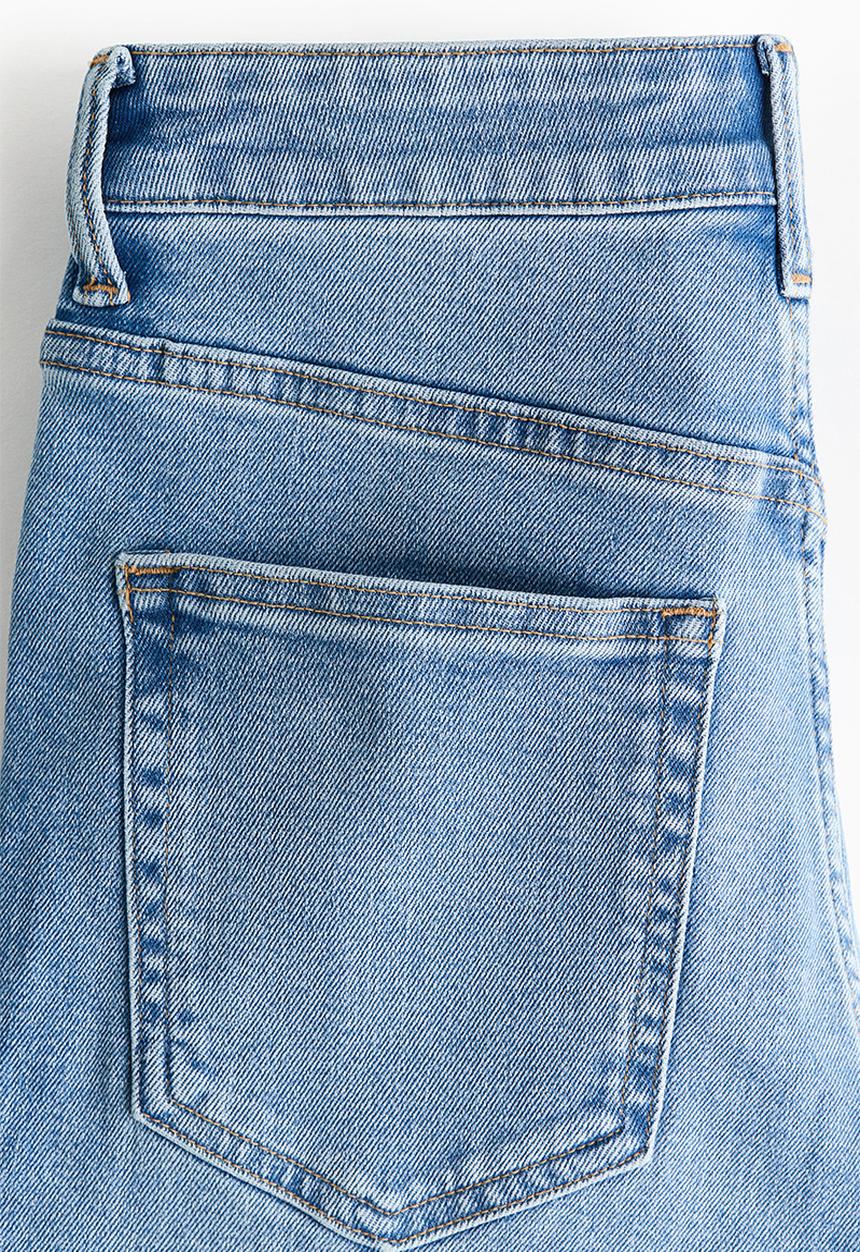 H&M - Skinny high waist jeans - light denim blue