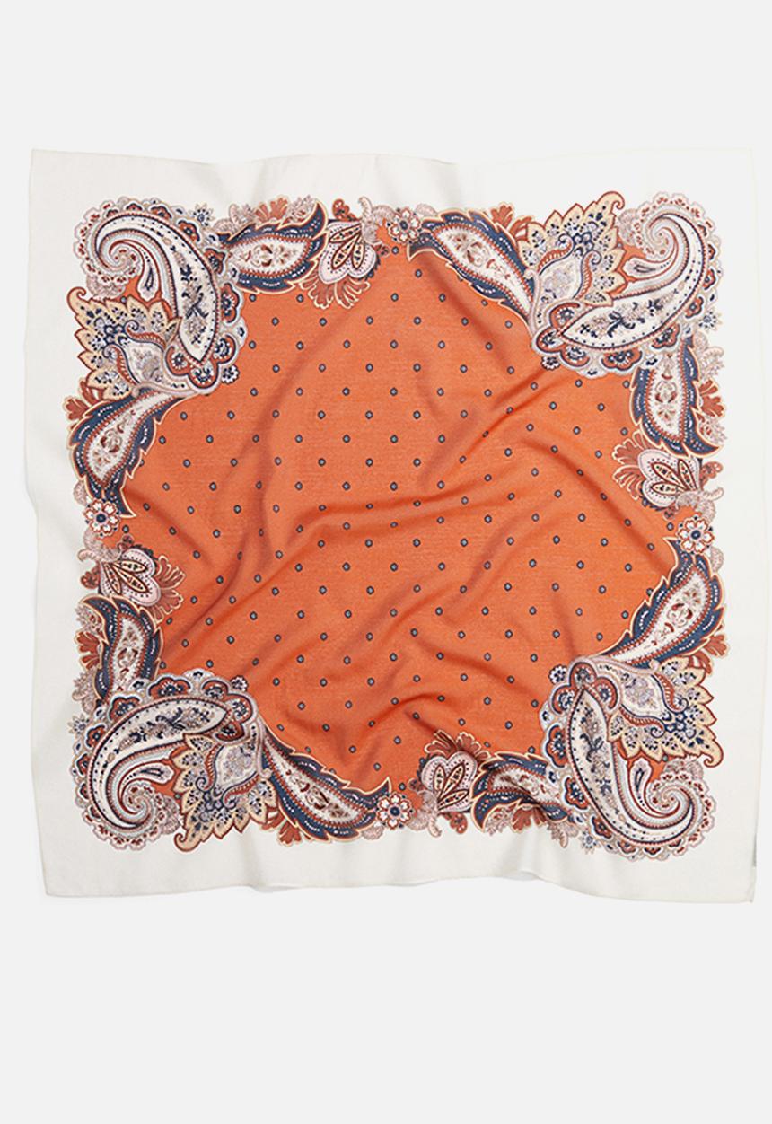 H&M - Patterned scarf - orange/paisley pattern
