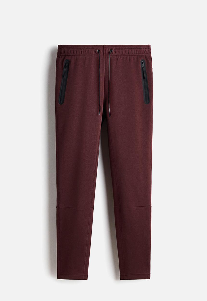 H&M - Slim fit sports joggers with drymove™ - burgundy