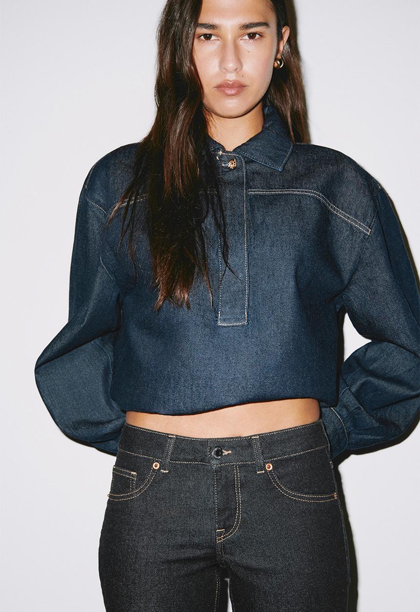 H&M - Flared low jeans - denim black