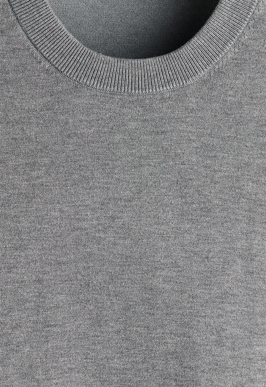 H&M - Regular fit fine-knit jumper - grey marl