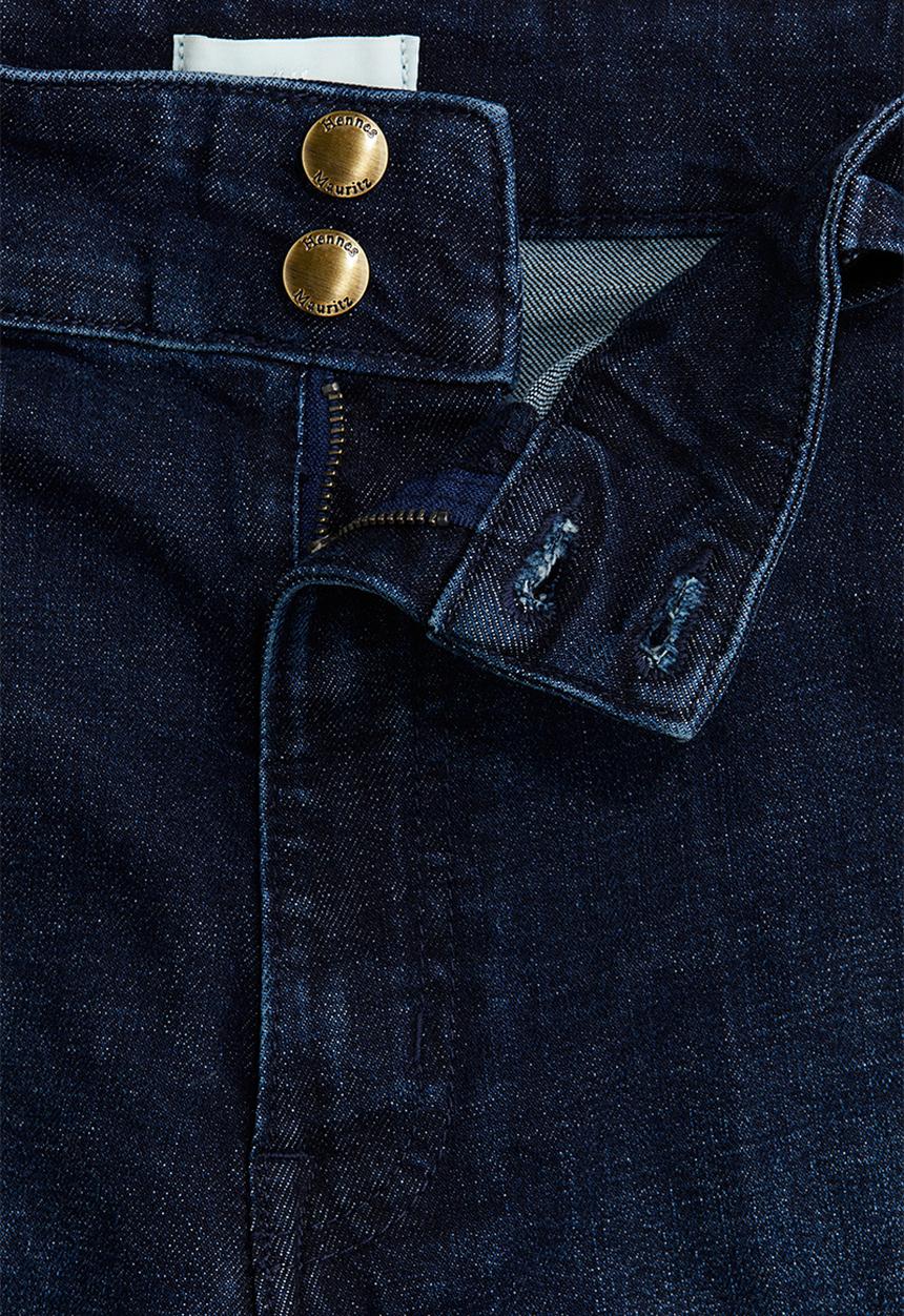 H&M - Wide high jeans - dark denim blue