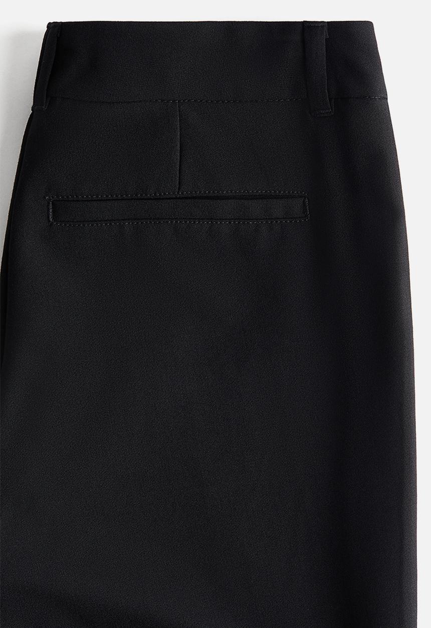 H&M - Flared tailored trousers - black