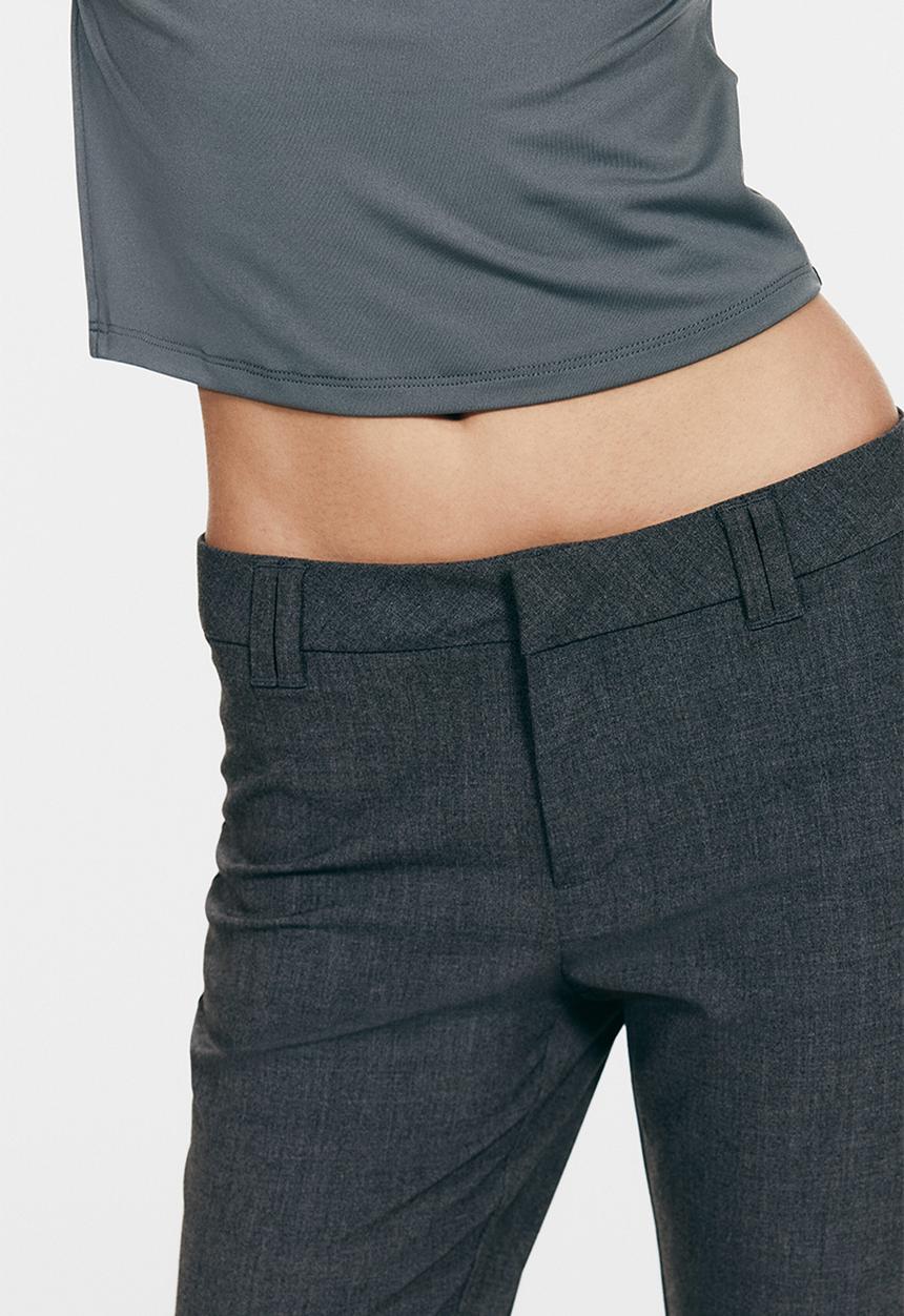 H&M - Flared tailored trousers - dark grey