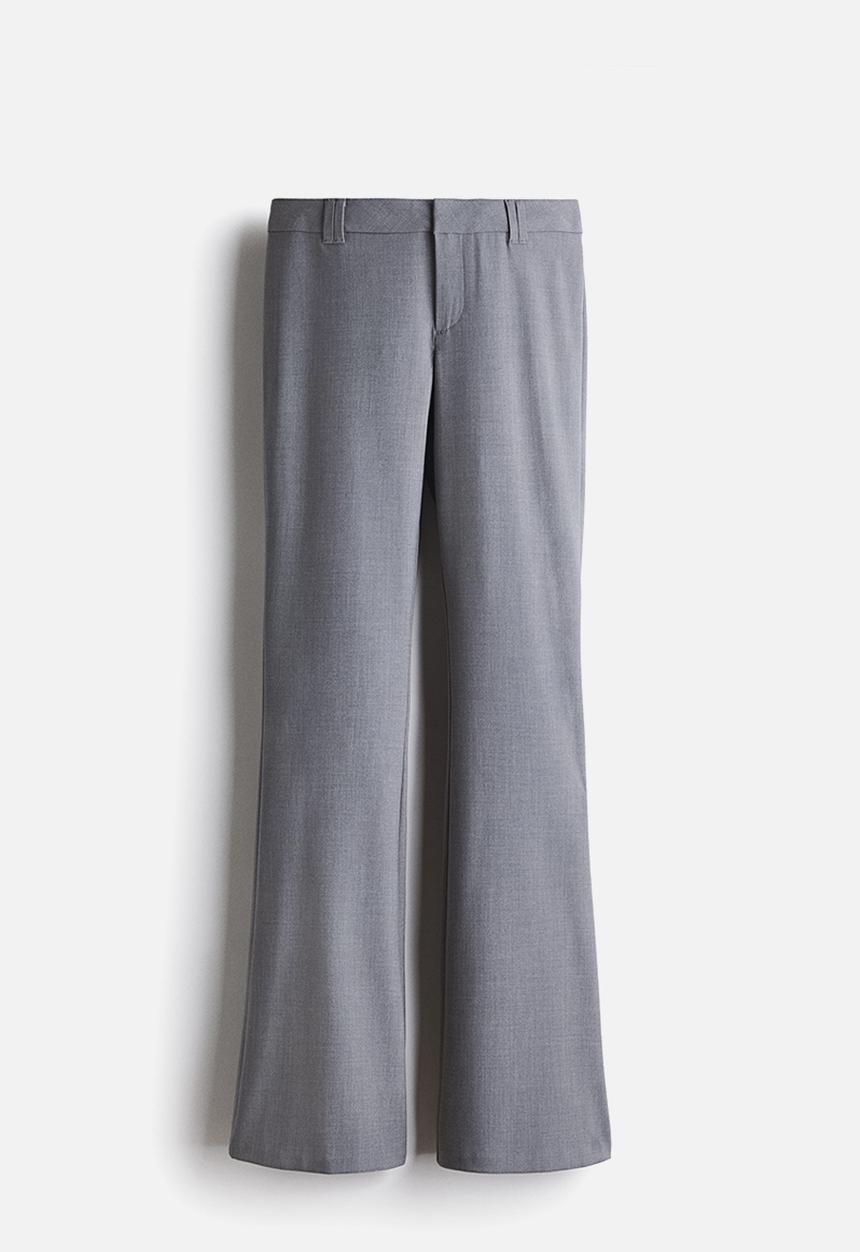 H&M - Flared tailored trousers - grey