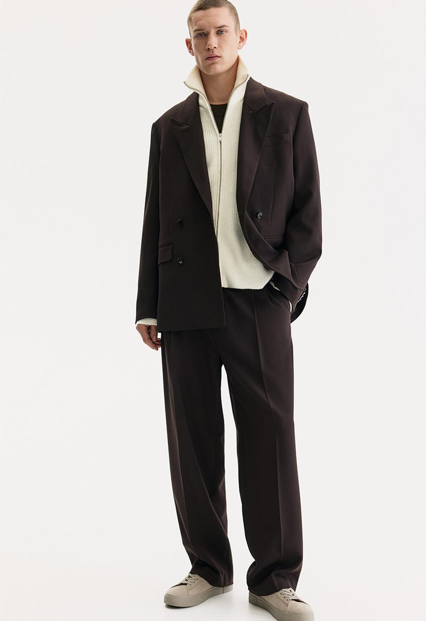 H&M - Regular fit zip cardigan - white