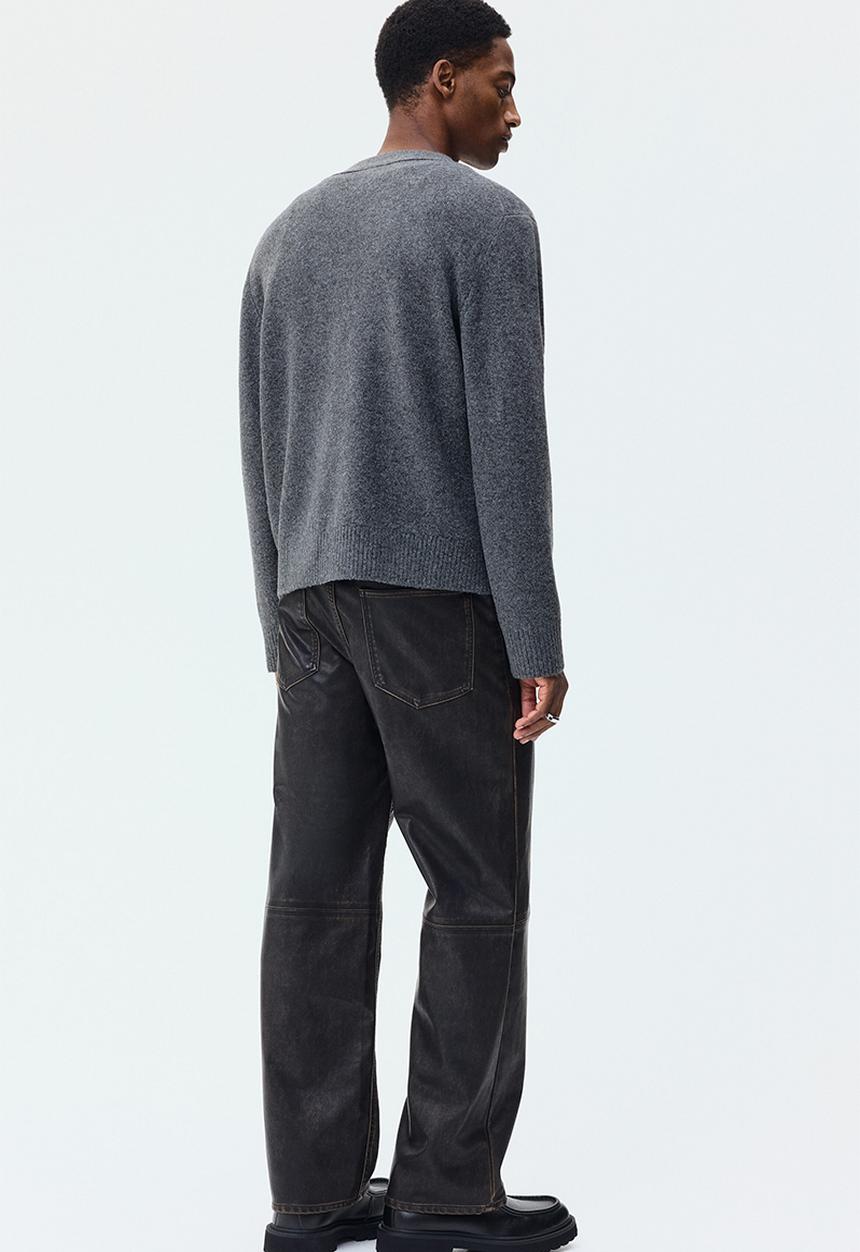 H&M - Regular fit brushed cardigan - dark grey marl