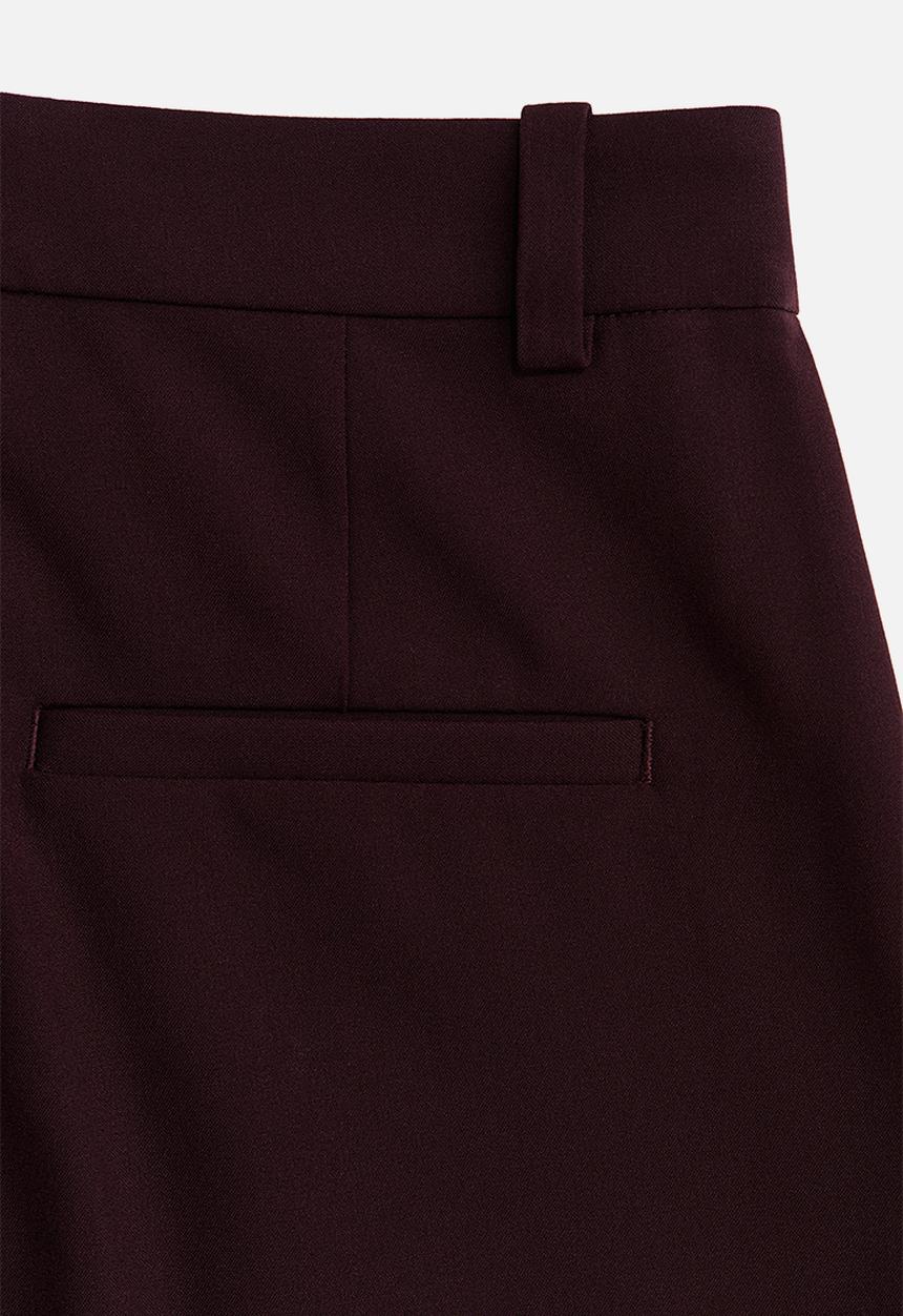 H&M - Wide tailored trousers - burgundy