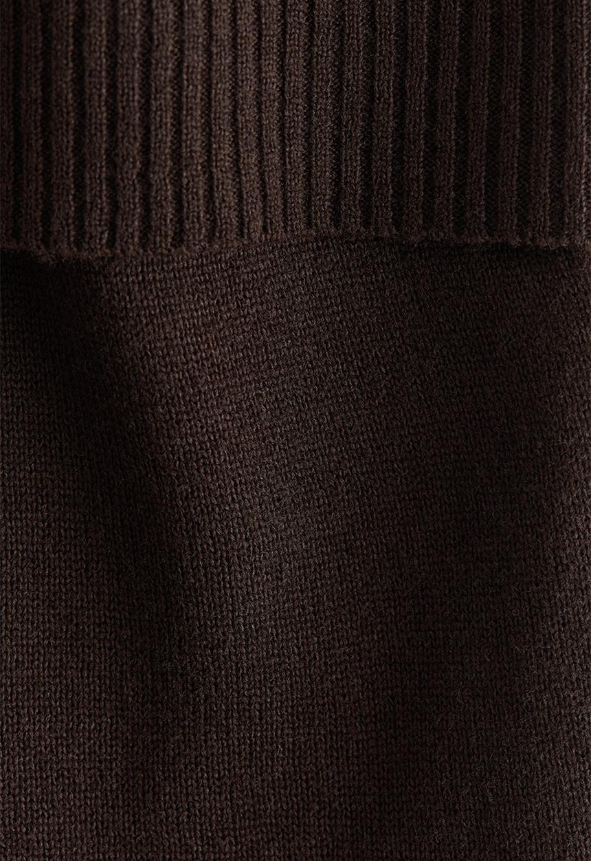 H&M - Knitted yoga pants - dark brown