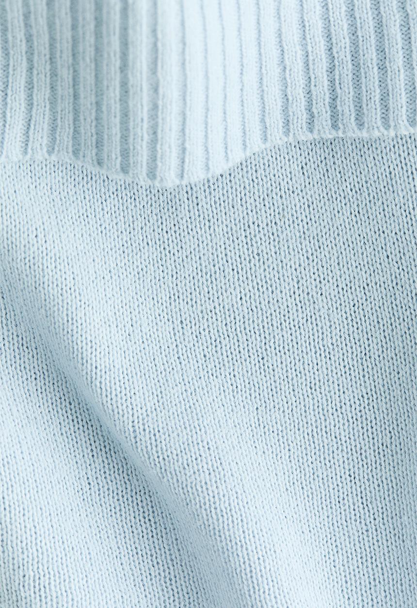 H&M - Knitted yoga pants - light blue