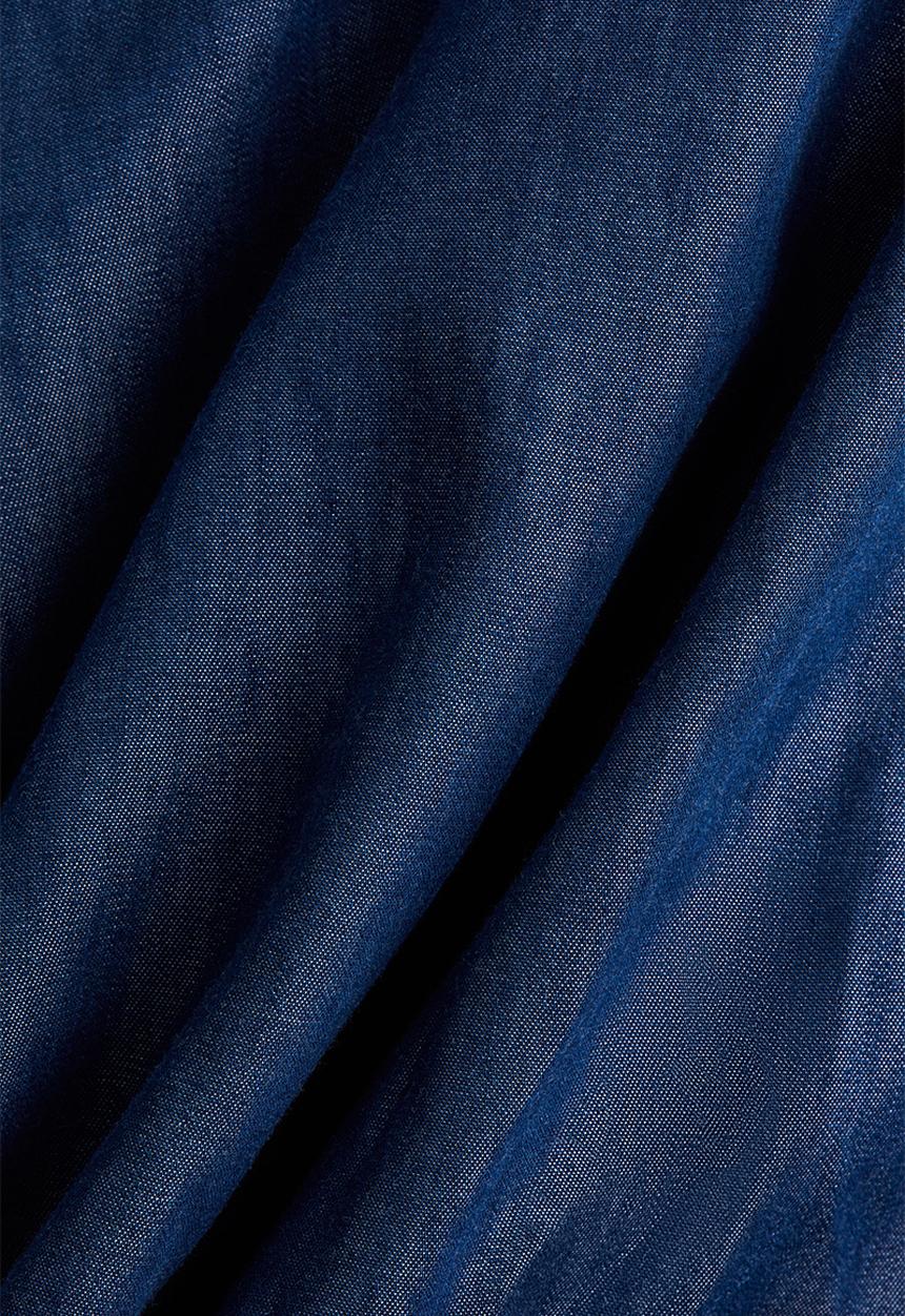 H&M - Square-neck dress - denim blue