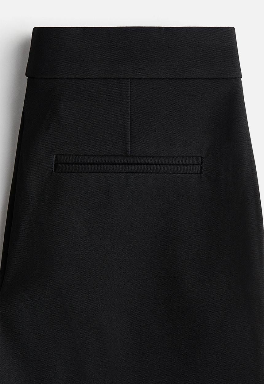 H&M - Flared tailored trousers - black